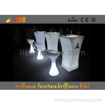 Outdoor / Indoor Waterproof led cocktail table illuminated